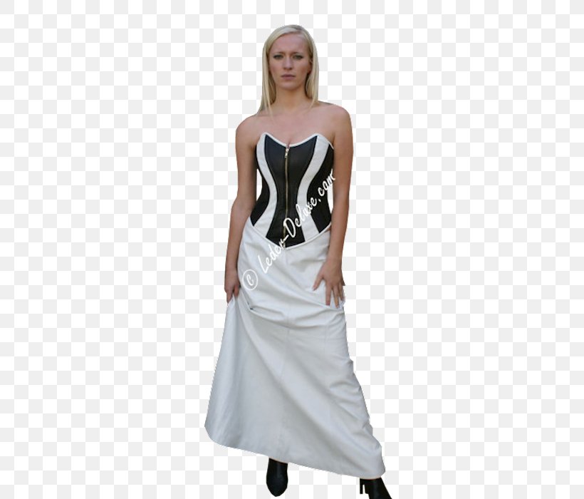 White Skirt Corset Leather Dress, PNG, 519x700px, White, Black, Black And White, Cocktail Dress, Color Download Free