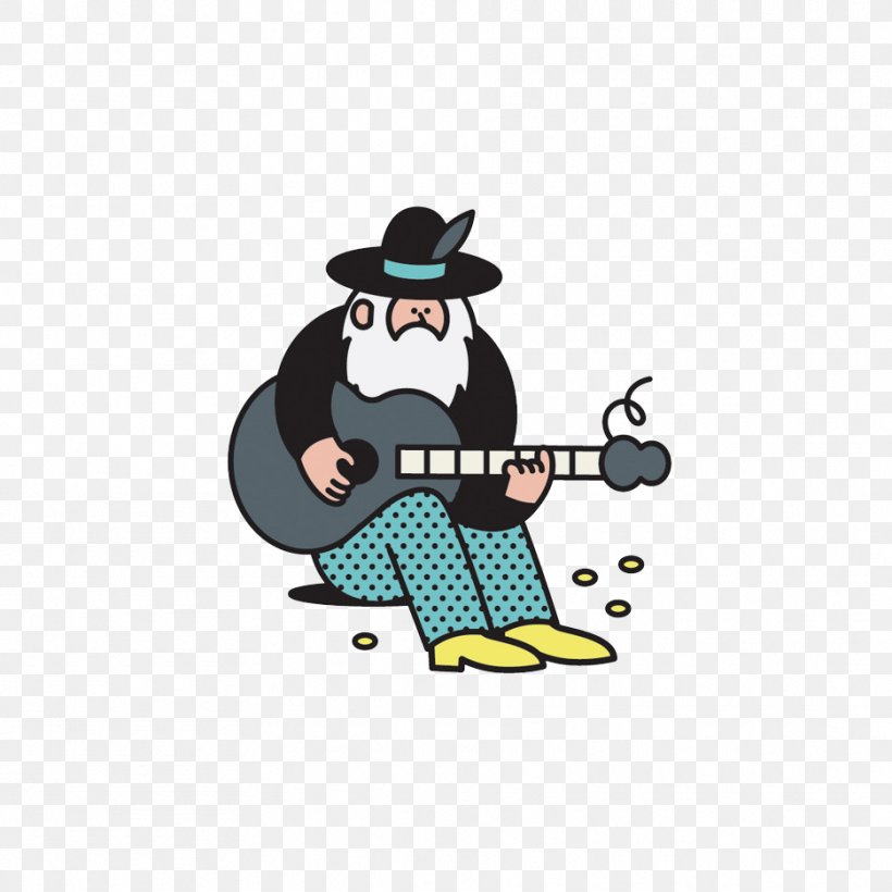 Guitar Illustration, PNG, 935x935px, Guitar, Artwork, Beak, Bird, Cartoon Download Free