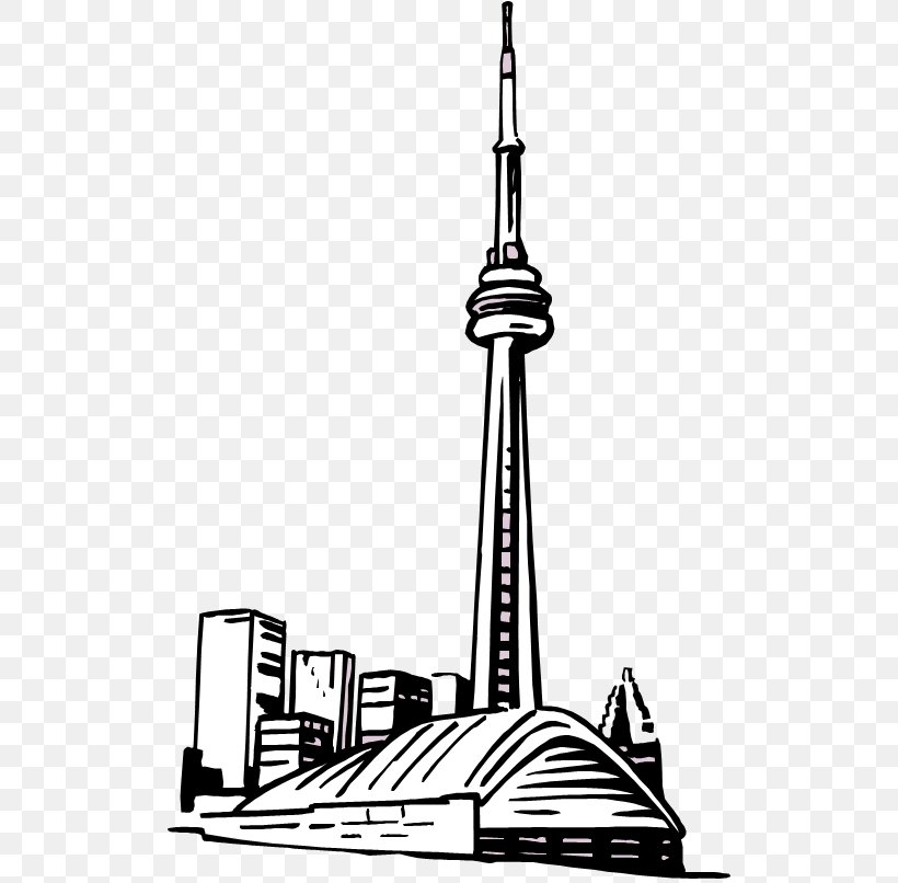 CN Tower Drawing Sketch, PNG, 516x806px, Cn Tower, Black And White, Coloring Book, Drawing, John Andrews Download Free