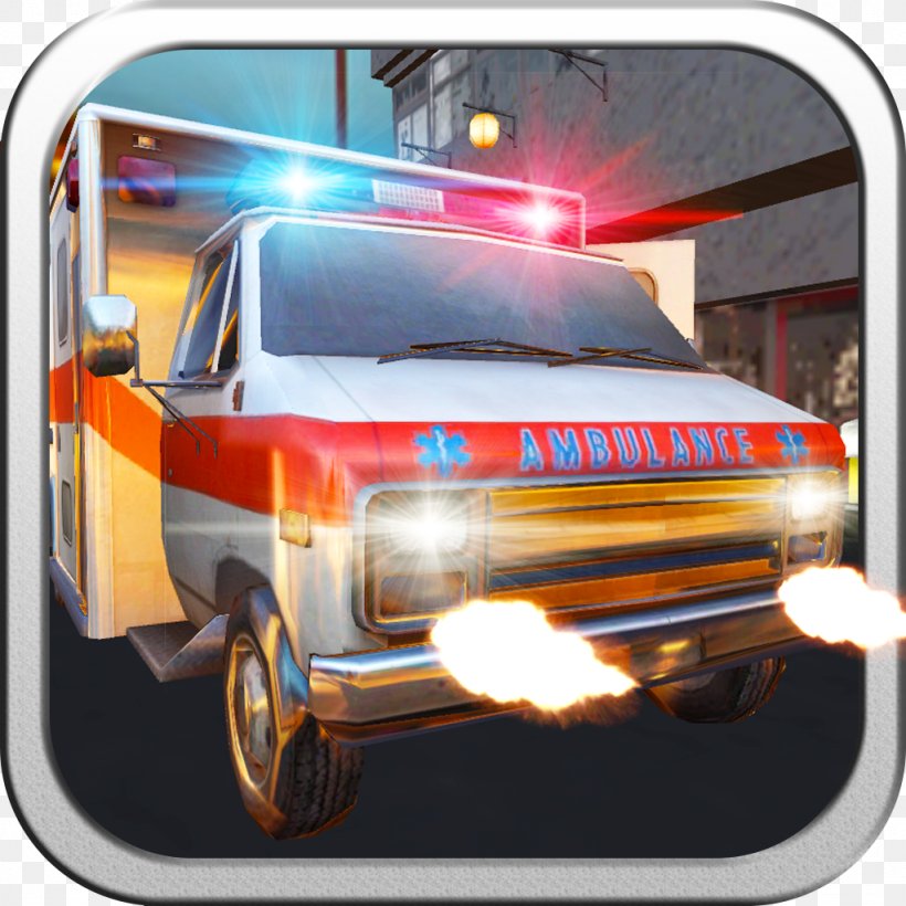 Emergency Ambulance Driver 3D RACER Street Run, PNG, 1024x1024px, Racer, Ambulance, Android, Automotive Design, Automotive Exterior Download Free