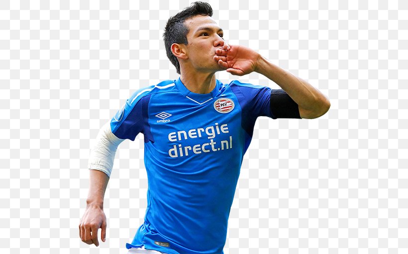Hirving Lozano FIFA 18 PSV Eindhoven 2017–18 Eredivisie FIFA 16, PNG, 512x512px, Hirving Lozano, Blue, Cf Pachuca, Clothing, Electric Blue Download Free