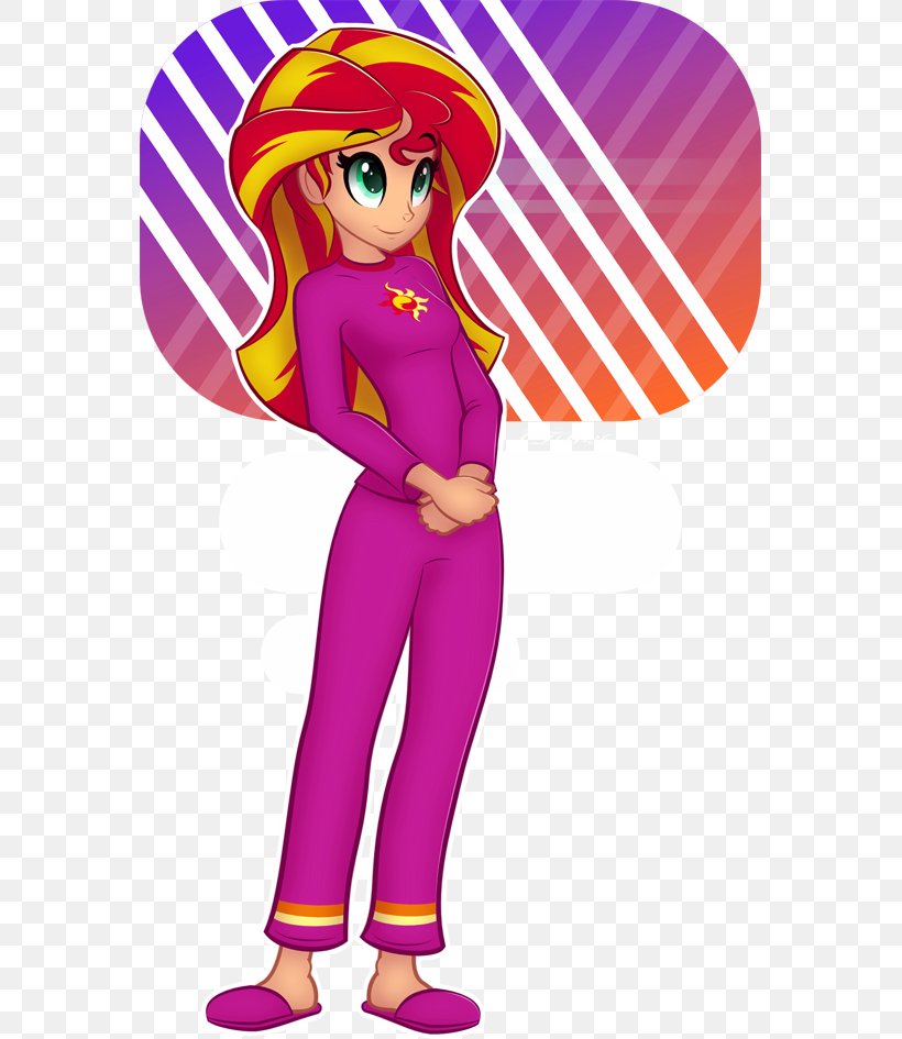 Sunset Shimmer My Little Pony: Equestria Girls Pajamas, PNG, 565x945px, Watercolor, Cartoon, Flower, Frame, Heart Download Free