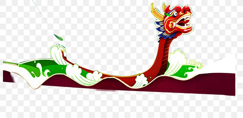 Zongzi Dragon Boat Festival Bateau-dragon Clip Art, PNG, 800x400px, Zongzi, Bateaudragon, Boat, Cartoon, Chinese Dragon Download Free