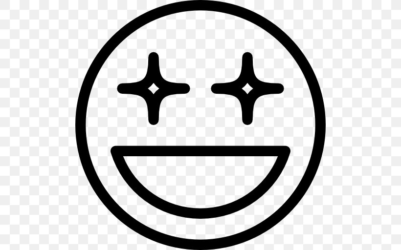 Emoticon Smiley Symbol Clip Art, PNG, 512x512px, Emoticon, Black And White, Emoji Domain, Joy, Laughter Download Free