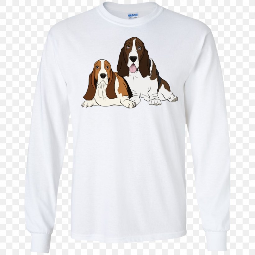 Long-sleeved T-shirt Hoodie Basset Hound, PNG, 1155x1155px, Tshirt, Active Shirt, Animal, Basset Hound, Bluza Download Free