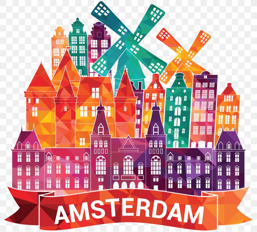 Vector Graphics Amsterdam Stock Illustration Skyline, PNG, 800x741px, Amsterdam, Art, Cityscape, Drawing, Gift Download Free