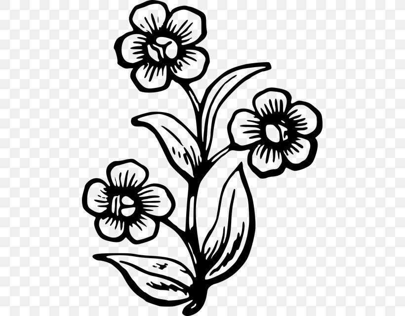 Drawing Flower Plant Painting, PNG, 487x640px, Drawing, Art, Artwork, Black And White, Cut Flowers Download Free