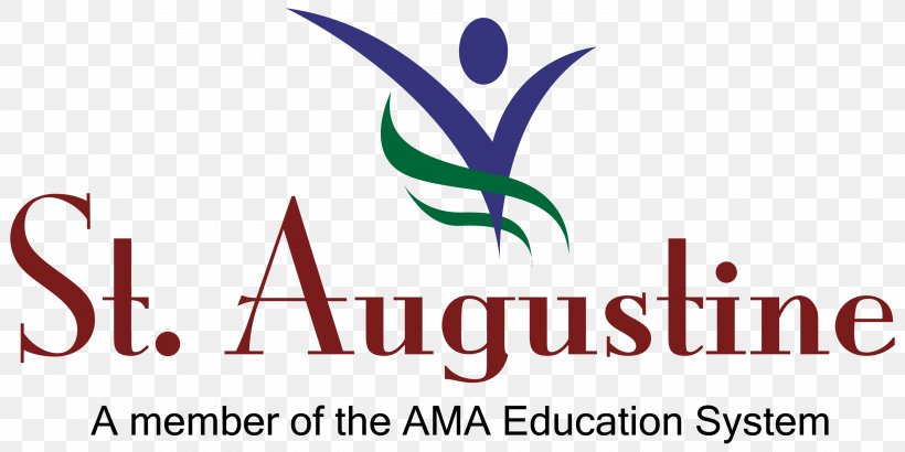 St. Augustine School Of Nursing AMA Computer University Logo, PNG, 3000x1500px, Ama Computer University, Ama, Area, Brand, College Download Free