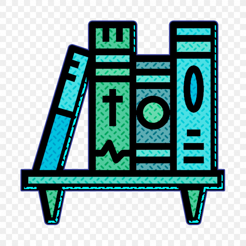 Bookshelf Icon Bookstore Icon, PNG, 1166x1166px, Bookshelf Icon, Bookstore Icon, Furniture, Turquoise Download Free