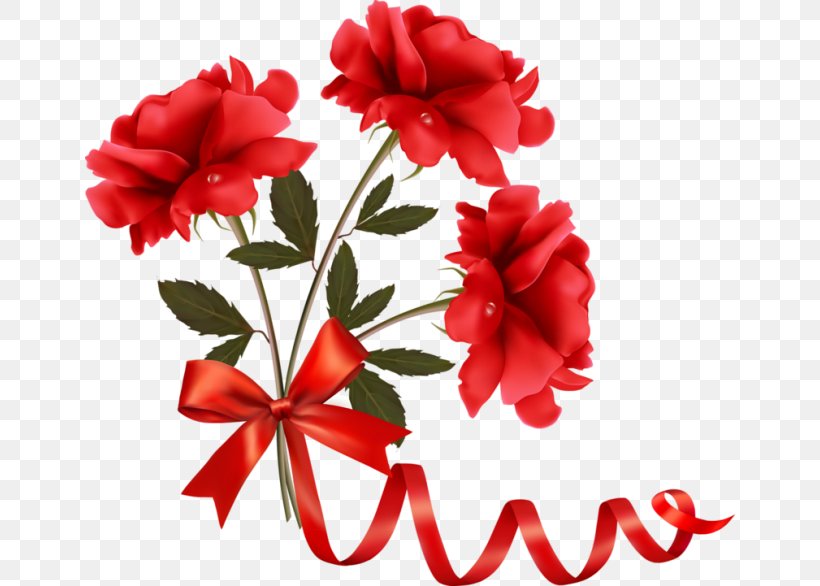 Flower Ribbon Red Clip Art, PNG, 650x586px, Flower, Azalea, Carnation, Color, Cut Flowers Download Free