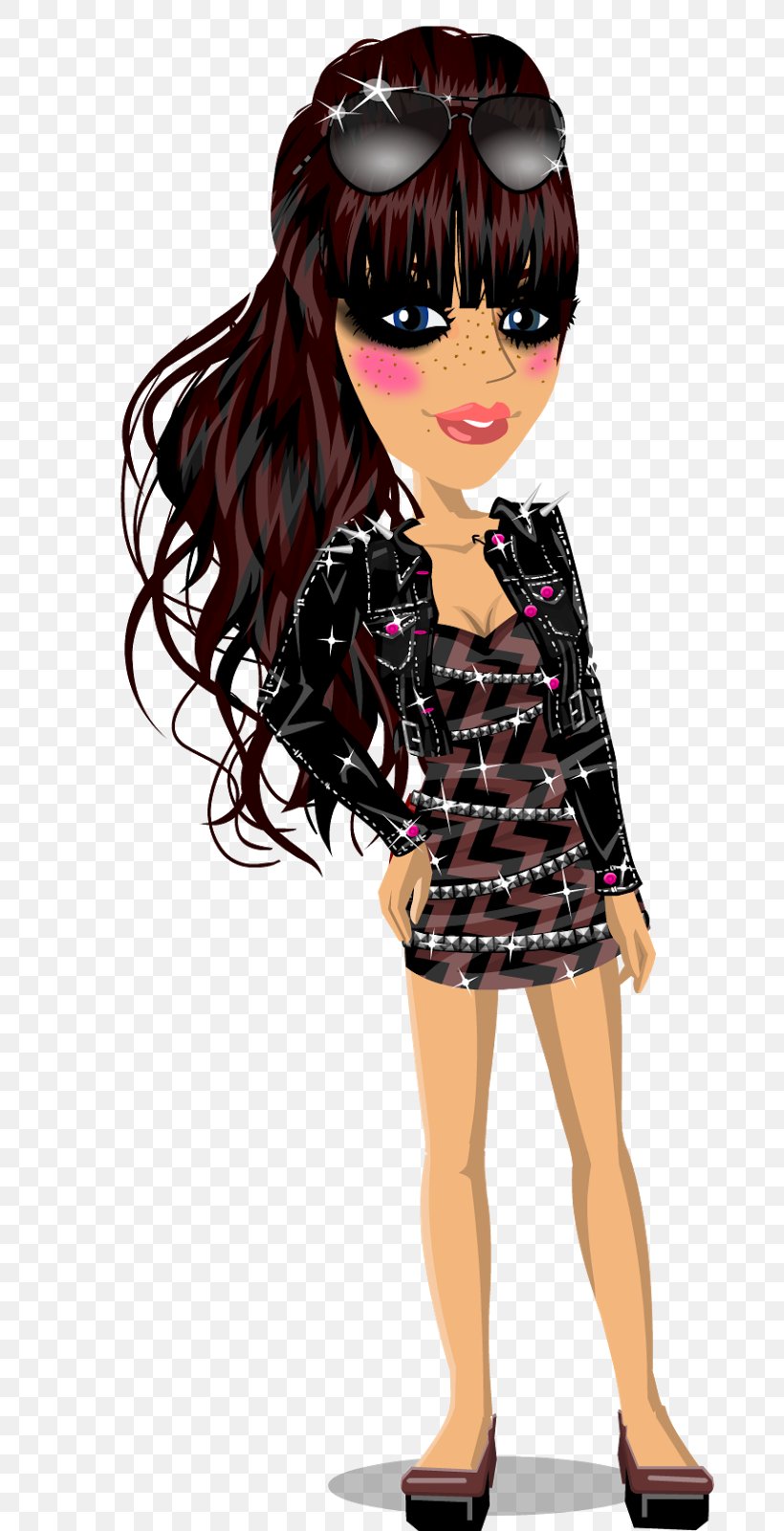 MovieStarPlanet Blog Black Hair, PNG, 674x1600px, Watercolor, Cartoon, Flower, Frame, Heart Download Free