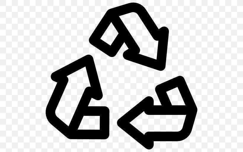 Recycling Symbol Arrow Triangle, PNG, 512x512px, Recycling Symbol, Area, Black And White, Brand, Ecology Download Free