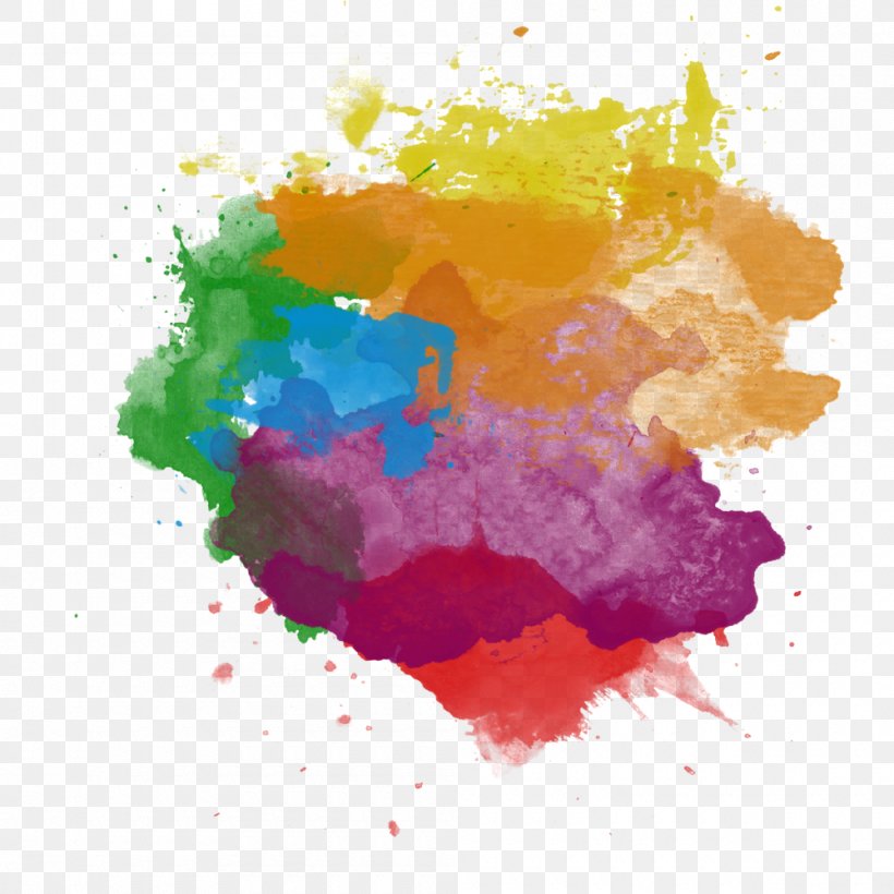 Watercolor Painting Clip Art, PNG, 1000x1000px, Paint, Art, Brush, Color, Drawing Download Free