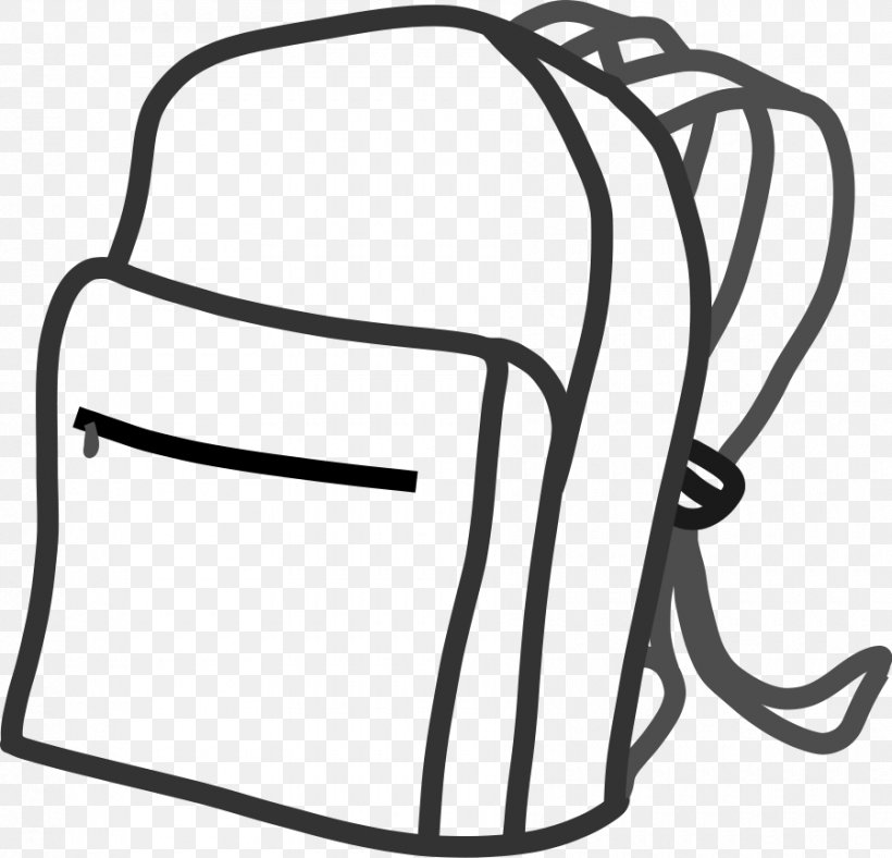 Bag Backpack Black And White Clip Art, PNG, 900x865px, Bag, Area, Backpack, Black, Black And White Download Free