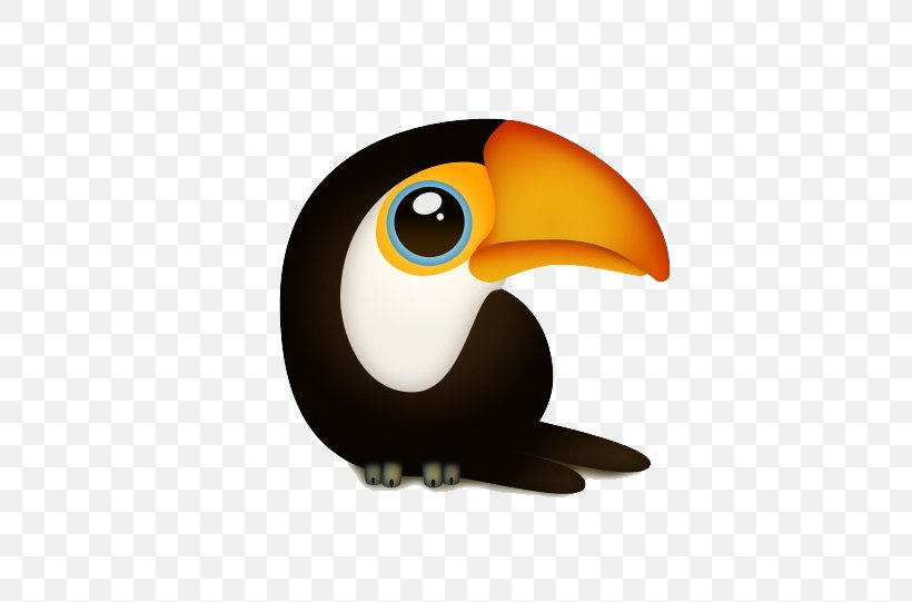 Bird Toucan Giant Panda Cuteness Icon, PNG, 668x541px, Bird, Animal, Apple Icon Image Format, Beak, Cuteness Download Free