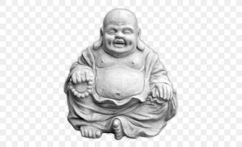 Buddhahood Figurine Garden Gnome Statue, PNG, 500x500px, Buddhahood, Artwork, Black And White, Budai, Buddharupa Download Free