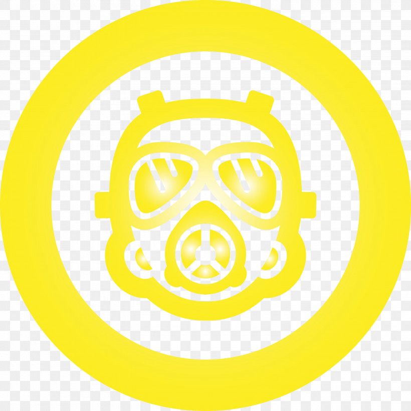 Emoticon, PNG, 3000x3000px, Gas Mask, Circle, Emoticon, Paint, Personal Protective Equipment Download Free