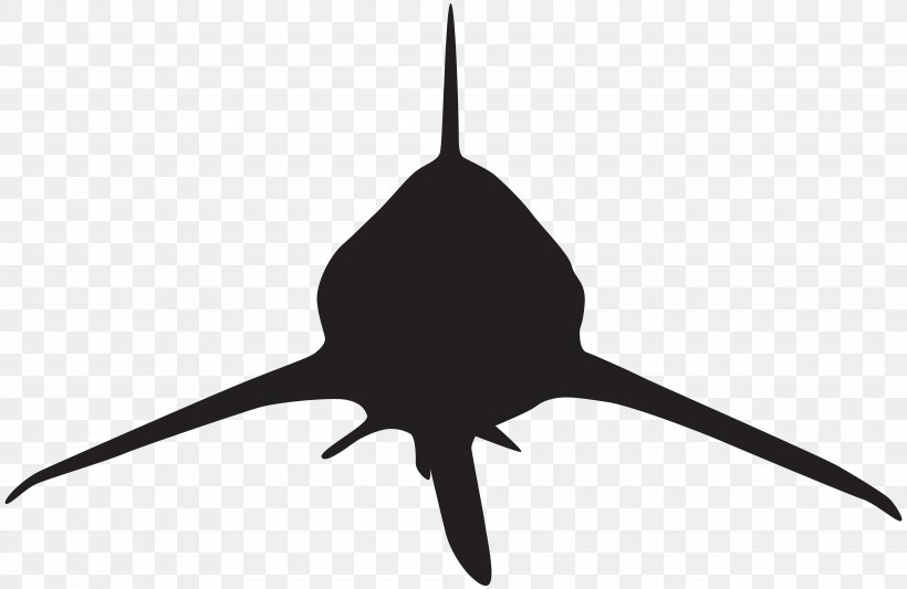 Shark Attack Silhouette Clip Art, PNG, 8000x5209px, Shark, Beak, Bird, Black And White, Drawing Download Free