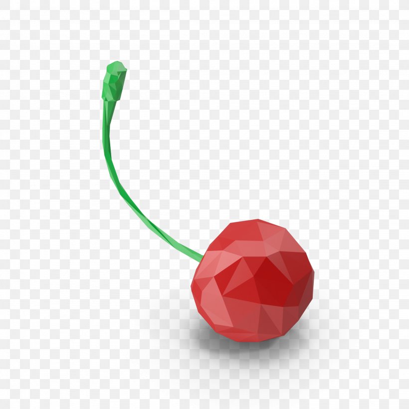 Cherry Fruit Low Poly, PNG, 2048x2048px, 3d Computer Graphics, Cherry, Body Jewelry, Fruit, Infuser Download Free