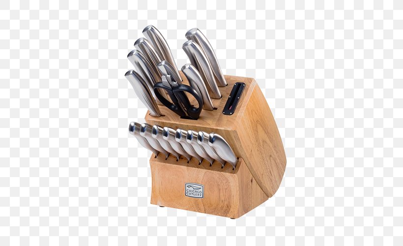 Chicago Cutlery Insignia Steel High-Carbon Stainless Steel Knife Block Set With Cutting Board (19-Piece) Kitchen Knives Steak Knife, PNG, 500x500px, Knife, Blade, Cold Weapon, Cutlery, Cutting Boards Download Free