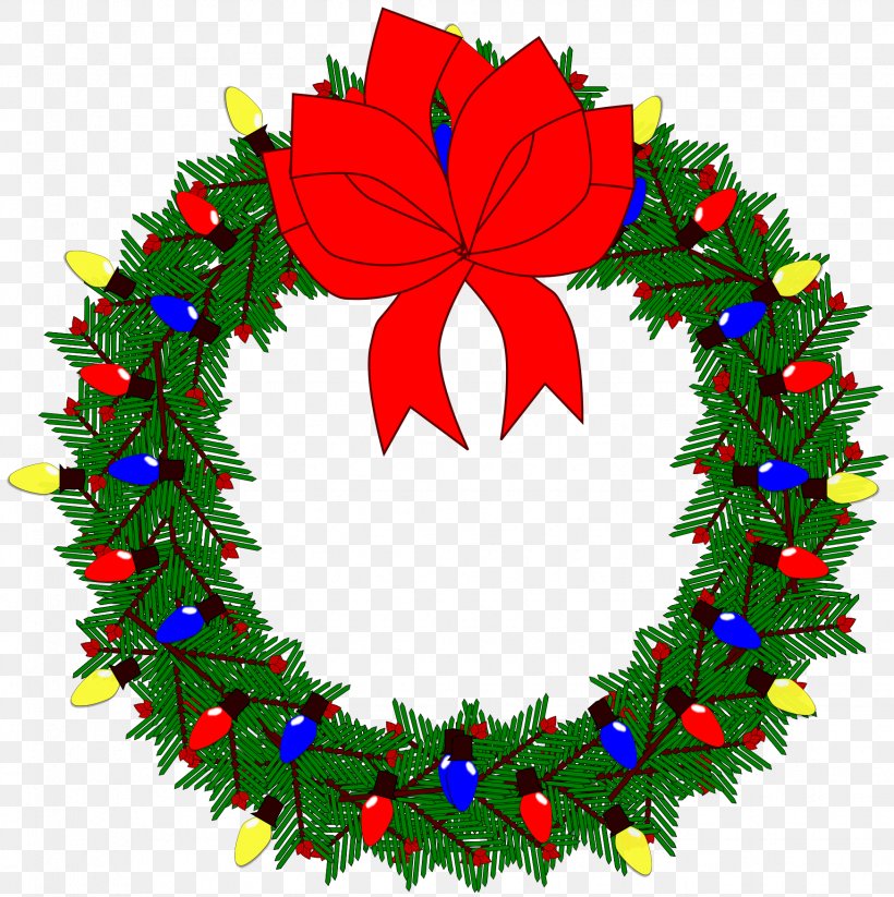 Christmas Wreath Garland Clip Art, PNG, 1746x1754px, Christmas, Christmas Decoration, Christmas Ornament, Christmas Tree, Conifer Download Free