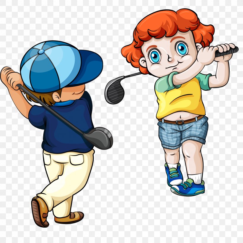 Golf Stock Illustration Clip Art, PNG, 2480x2480px, Golf, Art, Boy, Cartoon, Child Download Free