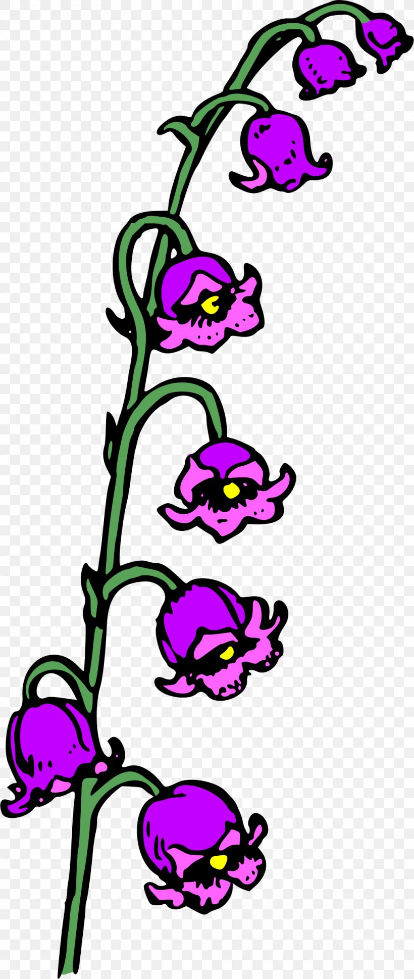 Cut Flowers Plant Clip Art, PNG, 1015x2399px, Flower, Art, Artwork, Branch, Color Download Free