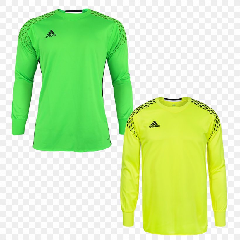 T-shirt Tracksuit Adidas Jersey Goalkeeper, PNG, 1000x1000px, Tshirt, Active Shirt, Adidas, Goalkeeper, Green Download Free