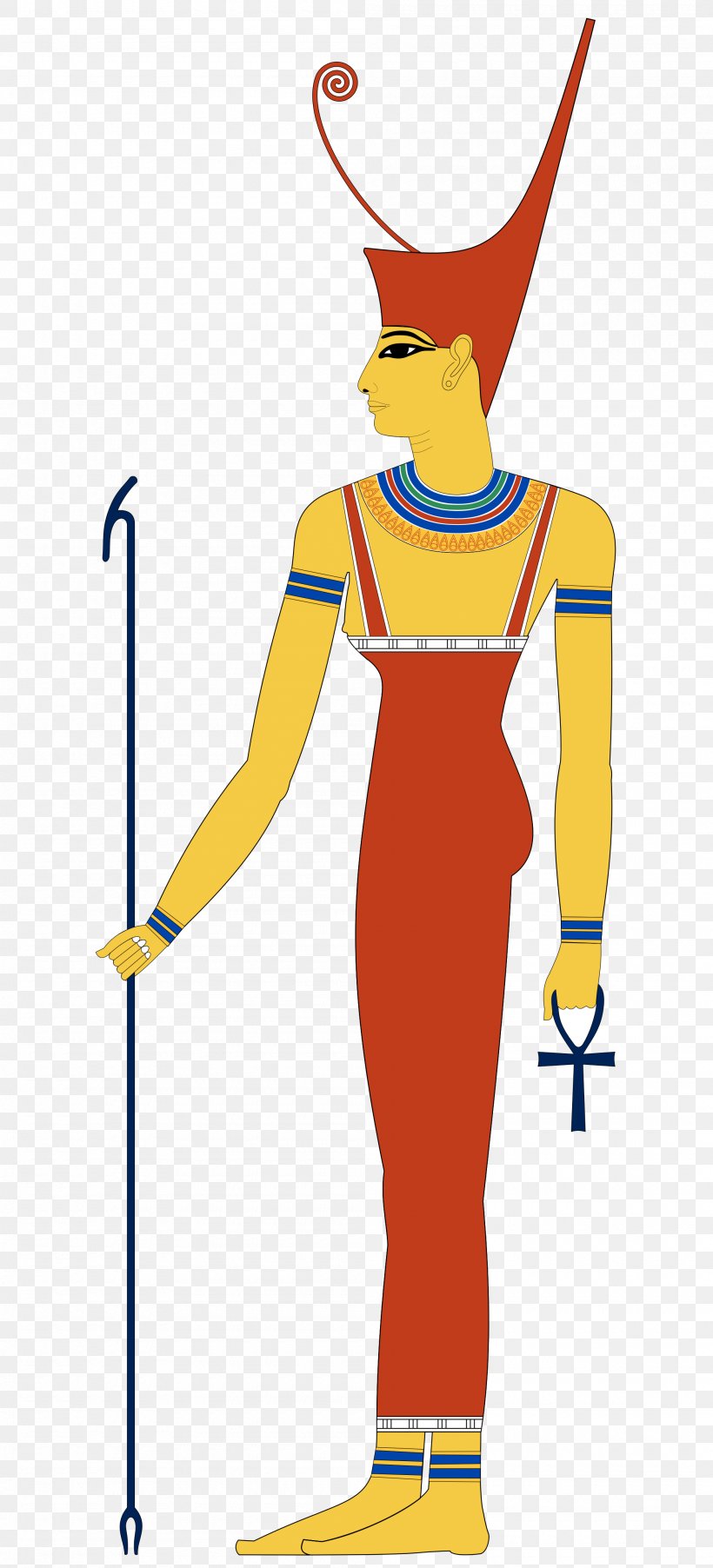 Ancient Egyptian Deities Anuket Egyptian Mythology, PNG, 2000x4400px, Ancient Egypt, Ancient Egyptian Deities, Ancient Egyptian Religion, Anuket, Area Download Free