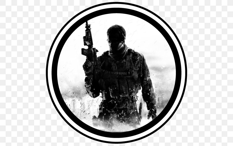 Call Of Duty: Modern Warfare 3 Call Of Duty 4: Modern Warfare Call Of Duty: Modern Warfare 2 Call Of Duty: Zombies, PNG, 512x512px, Call Of Duty Modern Warfare 3, Black And White, Call Of Duty, Call Of Duty 4 Modern Warfare, Call Of Duty Black Ops Download Free