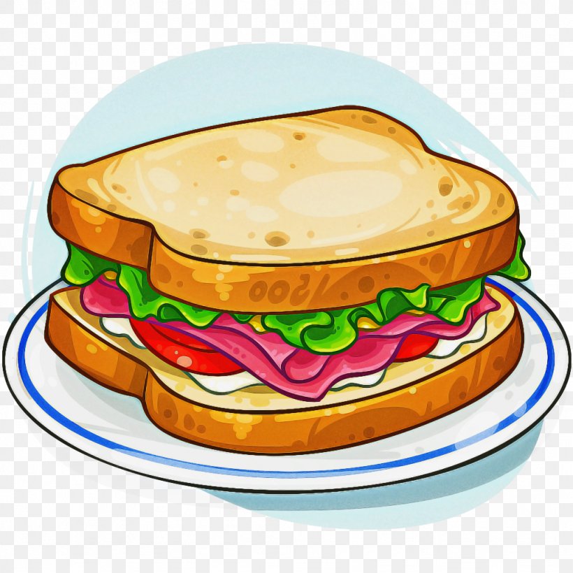 Junk Food Cartoon, PNG, 1024x1024px, Breakfast Sandwich, American Cheese, American Food, Bacon Sandwich, Baked Goods Download Free