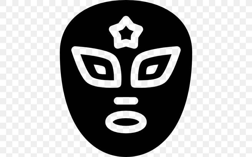 Mexican Wrestler Mask, PNG, 512x512px, Fashion, Black And White, Clothing Accessories, Headgear, Logo Download Free
