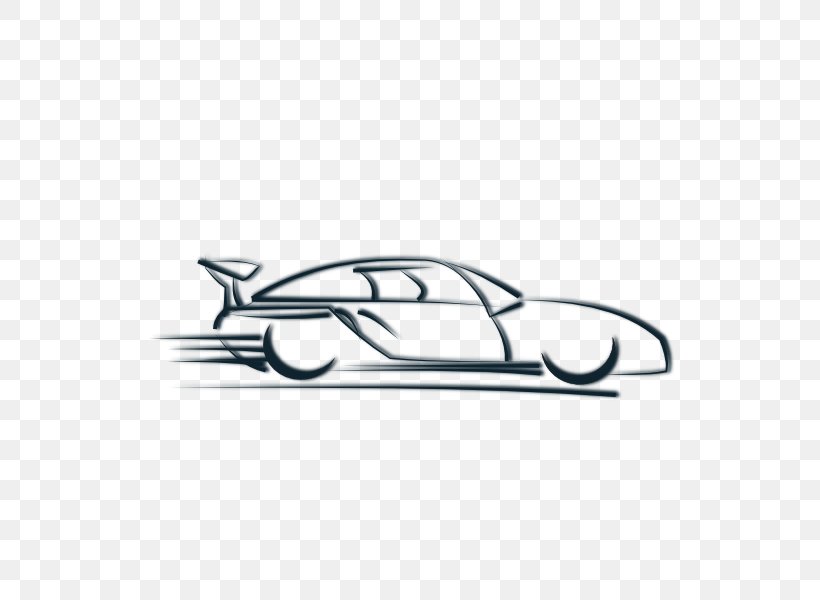 Sports Car Clip Art, PNG, 600x600px, Car, Black And White, Brand, Cartoon, Driving Download Free