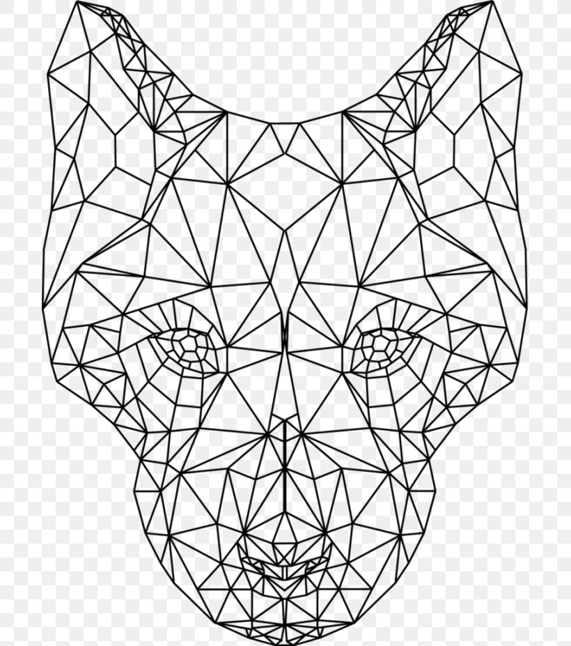 Dog Cat Black And White Geometry, PNG, 700x927px, Dog, Area, Black And White, Cat, Designer Download Free