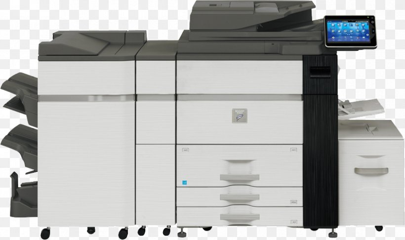 Multi-function Printer Sharp Corporation Photocopier Paper, PNG, 842x500px, Multifunction Printer, Brochure, Business, Document, Duplex Printing Download Free