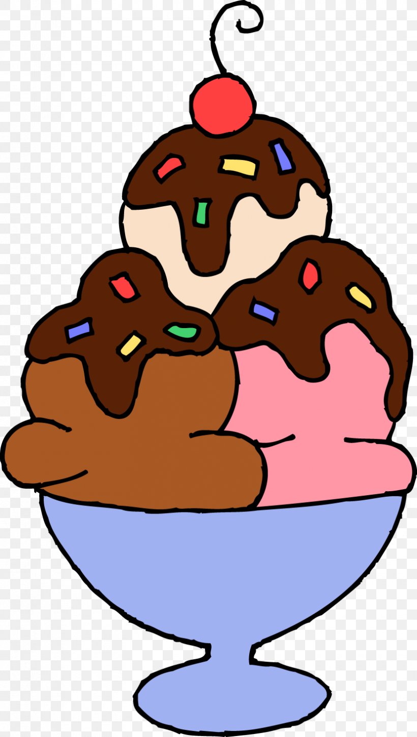 Sundae Ice Cream Fudge Banana Split Clip Art, PNG, 830x1469px, Sundae, Artwork, Banana Split, Biscuits, Chocolate Download Free