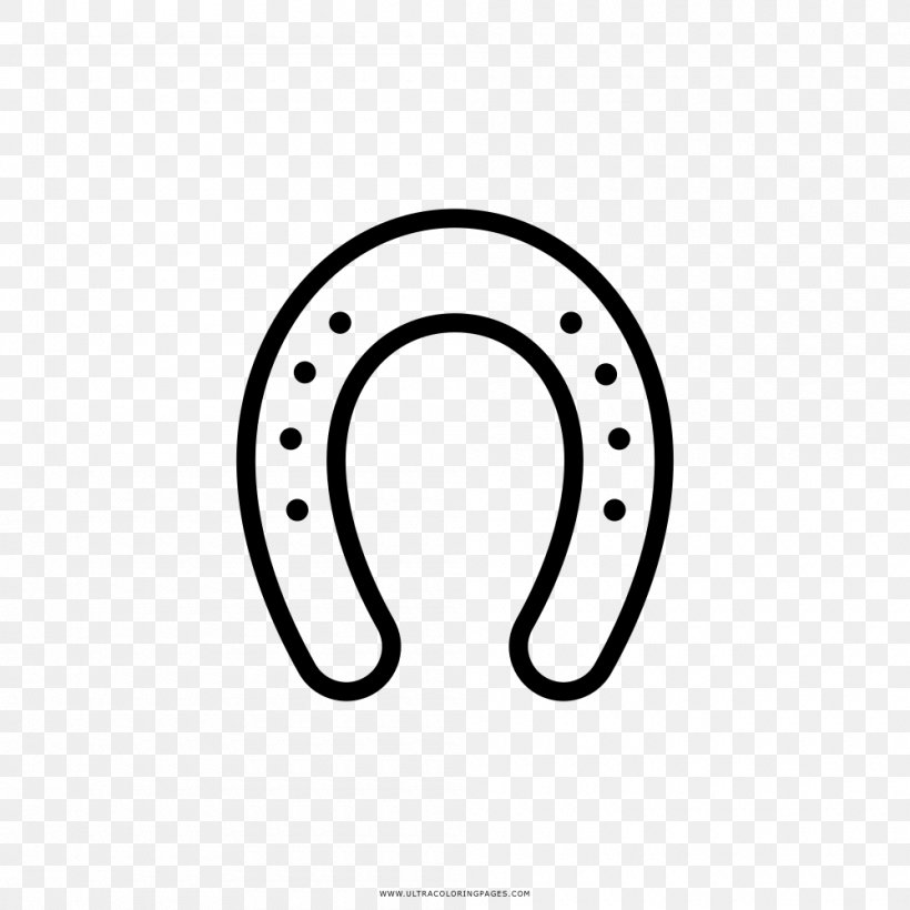 Horseshoe Drawing Coloring Book, PNG, 1000x1000px, Horse, Black And White, Body Jewelry, Cartoon, Child Download Free