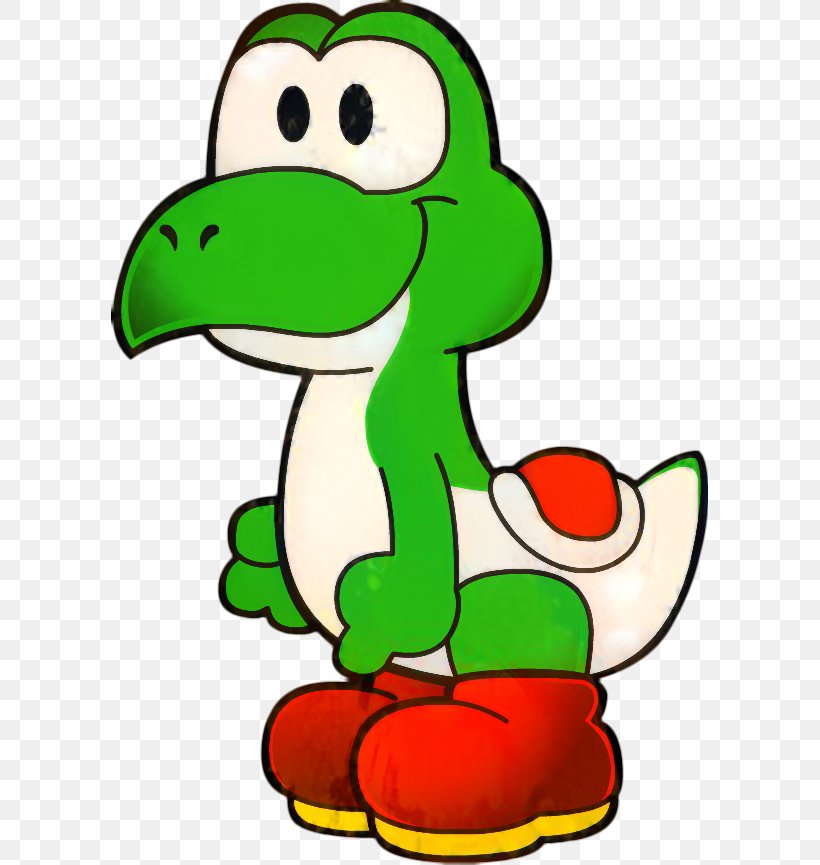 Yoshi Super Paper Mario Paper Mario: The Thousand-Year Door Super Mario Bros., PNG, 597x865px, Yoshi, Art, Bowser, Cartoon, Fictional Character Download Free