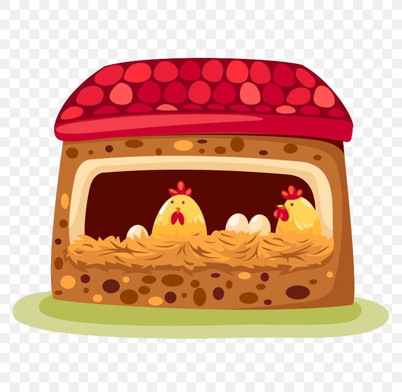 Chicken Coop Egg, PNG, 800x800px, Chicken, Baked Goods, Cake, Cartoon, Chicken Coop Download Free