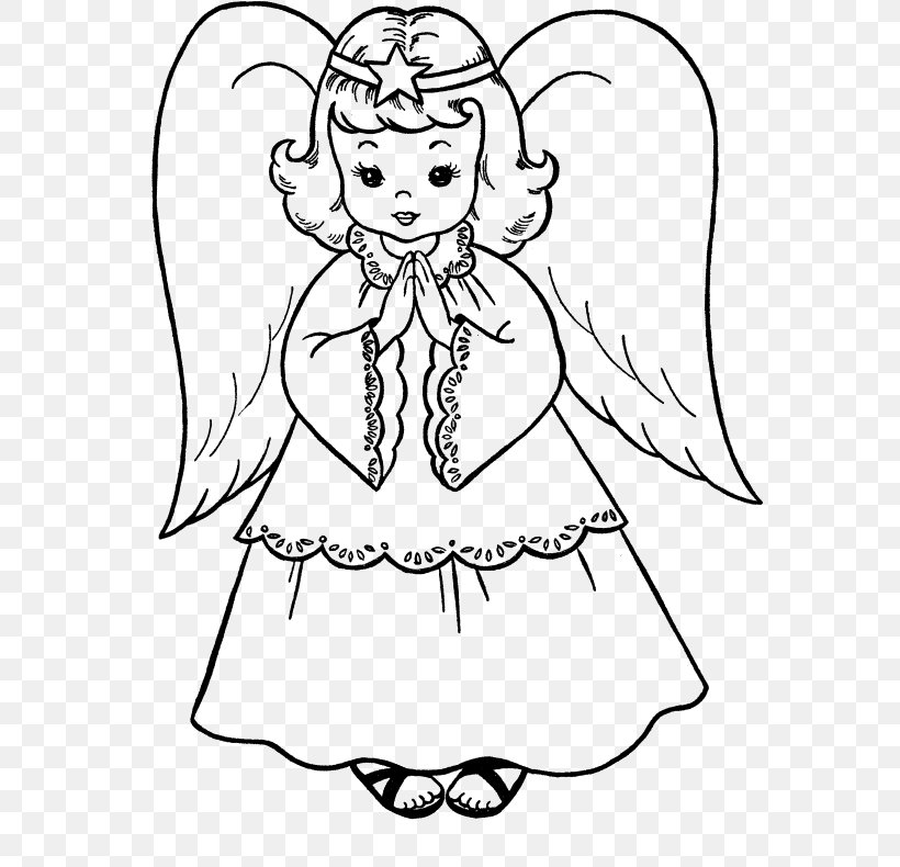 Coloring Book Angel Child Gabriel Christmas, PNG, 612x790px, Watercolor, Cartoon, Flower, Frame, Heart Download Free