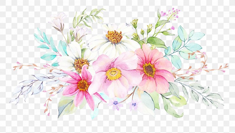 Flower Art Watercolor, PNG, 3000x1694px, Watercolor, Art, Baptism, Botany, Cut Flowers Download Free