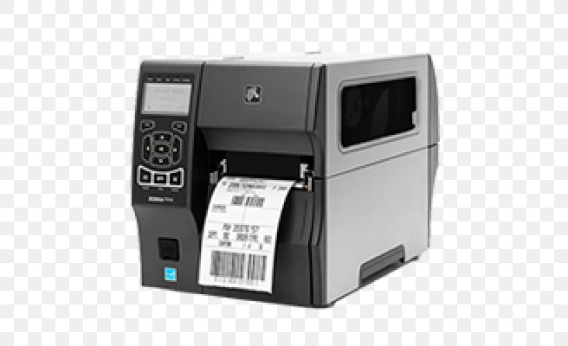 Label Printer Zebra Technologies Thermal-transfer Printing, PNG, 500x500px, Label Printer, Barcode, Barcode Printer, Electronic Device, Hardware Download Free