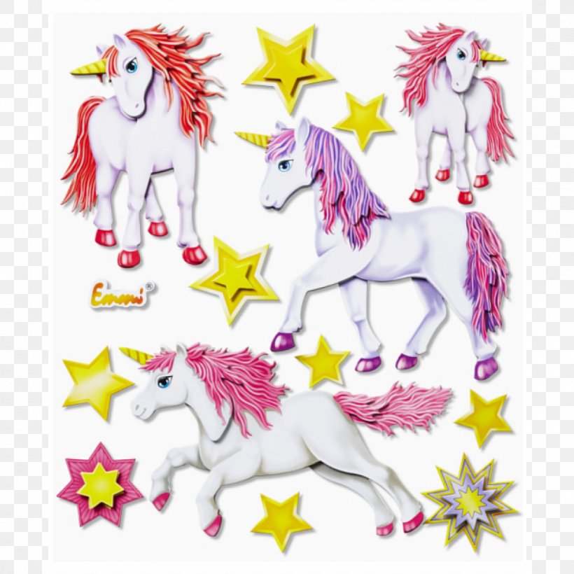 Paper Sticker Wall Decal Label Unicorn, PNG, 1000x1000px, Paper, Animal Figure, Art, Askartelu, Do It Yourself Download Free
