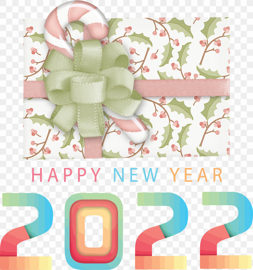 2022 Happy New Year 2022 New Year 2022, PNG, 2815x3000px, Ribbon, Button, Gift, Logo, Petal Download Free