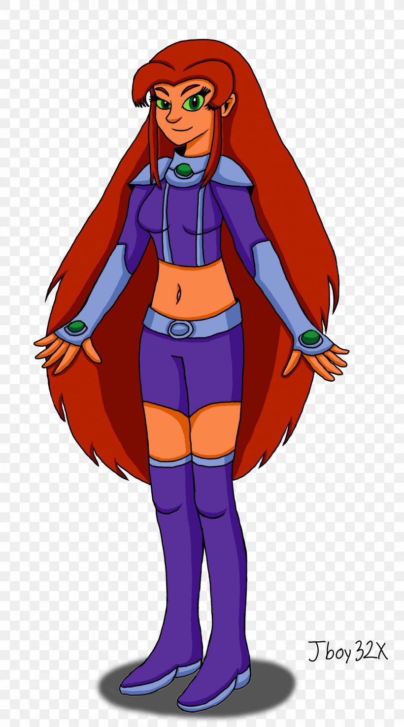 Starfire Raven Teen Titans Go! Superhero, PNG, 1710x3078px, Starfire, Arm, Art, Cartoon, Clothing Download Free