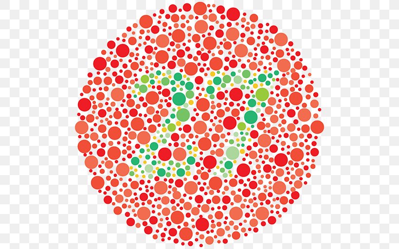 Color Blindness Ishihara Test Deuteranopia Visual Perception Green, PNG, 512x512px, Color Blindness, Area, Color, Color Vision, Deuteranopia Download Free