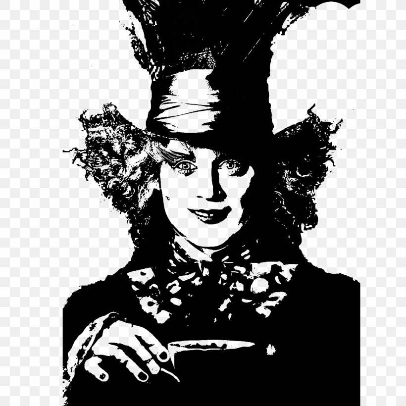 Mad Hatter Alice's Adventures In Wonderland Queen Of Hearts Cheshire Cat, PNG, 1024x1024px, Mad Hatter, Alice, Alice In Wonderland, Alice Through The Looking Glass, Art Download Free