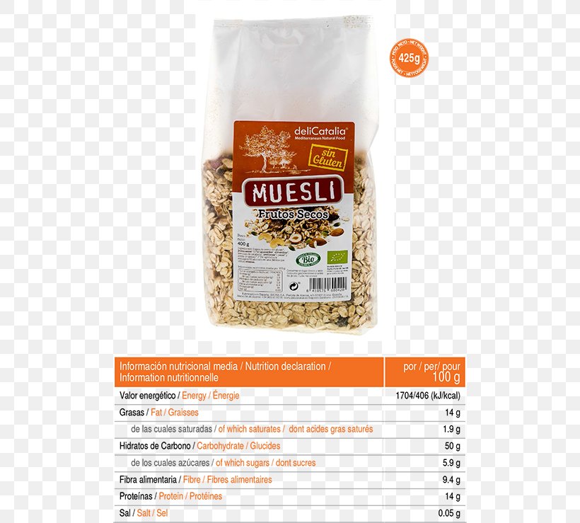 Muesli Breakfast Cereal Oat Crisp Nuts, PNG, 500x739px, Muesli, Auglis, Avena, Berry, Breakfast Download Free