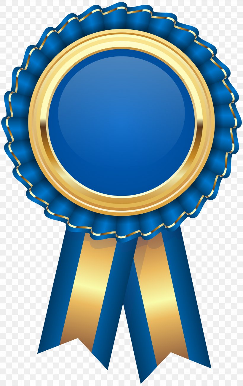 Rosette Ribbon Award Royalty-free, PNG, 5047x8000px, Rosette, Award, Cobalt Blue, Color, Electric Blue Download Free