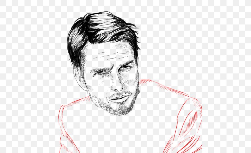 Tom Cruise Drawing SafeSearch Portrait, PNG, 500x500px, Tom Cruise, Arm, Art, Artwork, Black And White Download Free